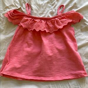 Girls Summer Pink Ruffled Kids Top size 3 t